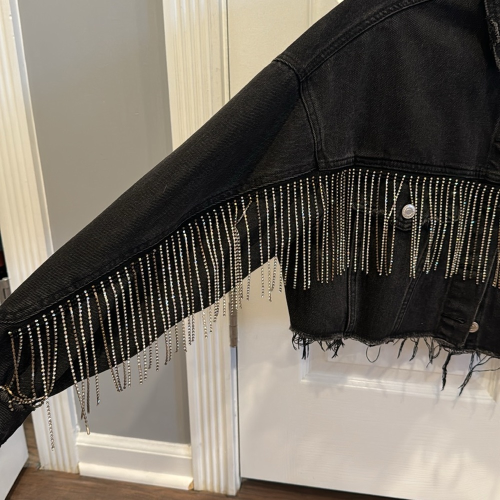 Cropped Denim Jacket - image 2